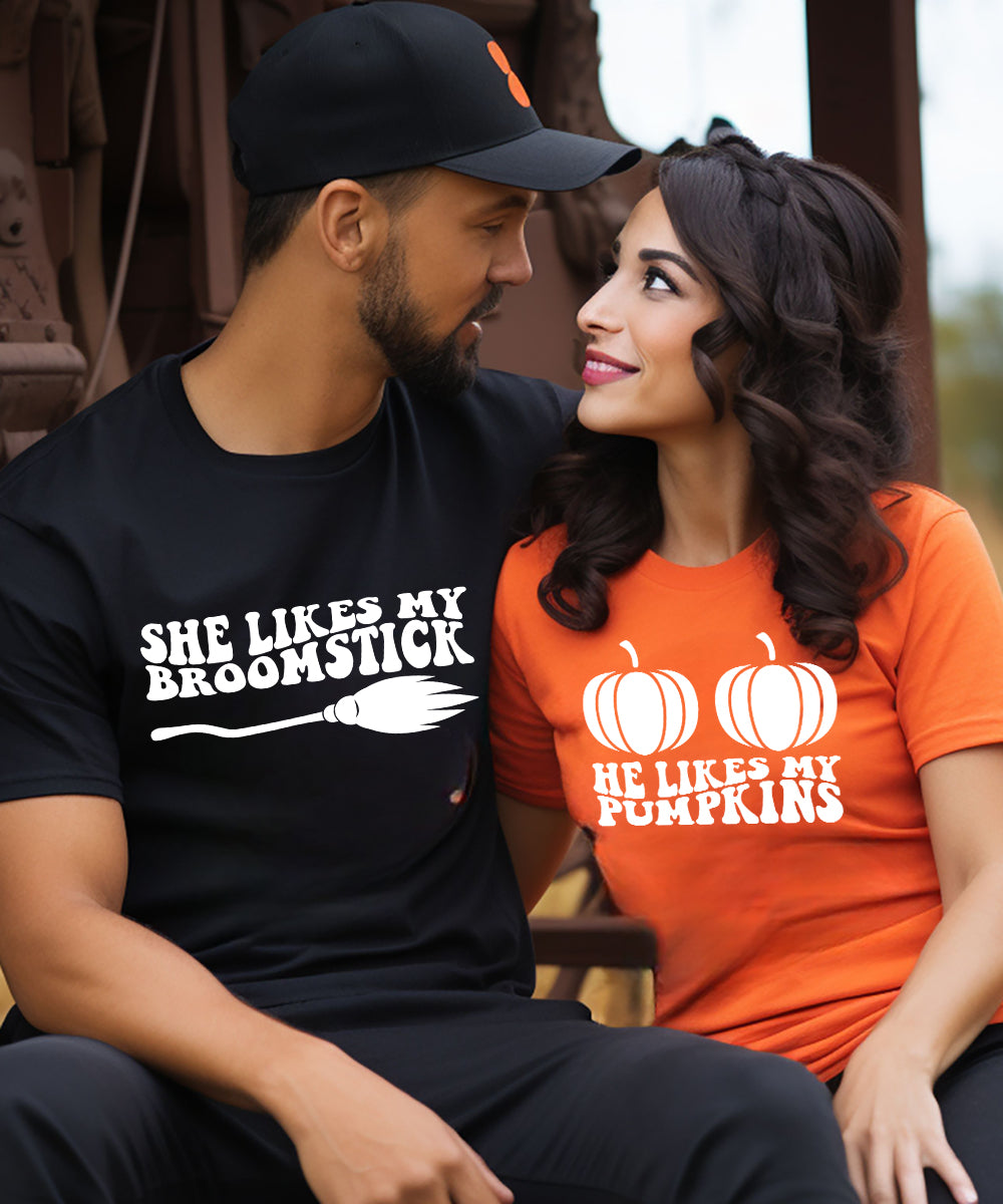 Pumpkins & Broomstick Set